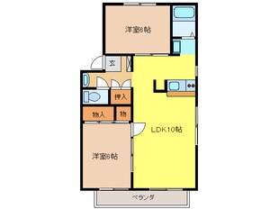 カーサクオーレの物件間取画像